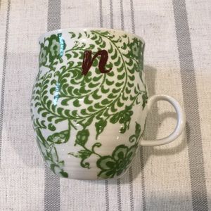 Anthropologie “N” Monogram Mug